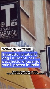 Sigarette, la tabella degli aumenti per pacchetto: di quanto sale il prezzo in Italia ⤵️⤵️ | Talent Videos