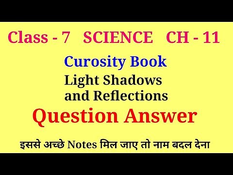 light shadows and reflections class 7 question answer | class 7 curiosity chapter 11 question answer