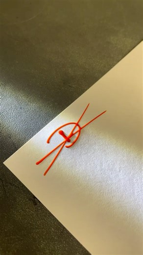 How to sign the letter D? #video #signature #art #viral