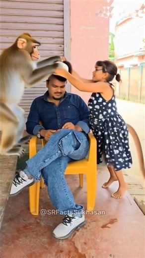 Bhanji or bandar ne bal nikal liya" #shorts#viralshorts