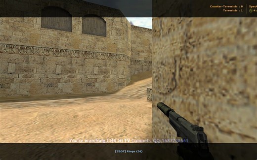 作弊级YaPB（包含一人类玩家）和专家级ZBot的对决