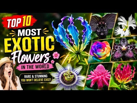 Top 10 Most Exotic Flowers in the World 🌸 | Rare & Stunning Flowers You Won’t Believe Exist!