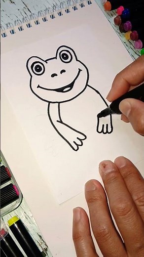How to Draw a Cute Frog 🐸 | Easy Drawing Tutorial
