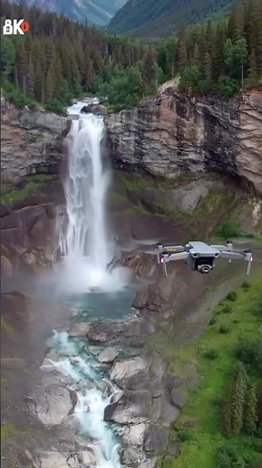 World’s Tallest Waterfall | Cinematic Aerial Drone Shot 8K UHD #shorts #nature #mountains #waterfall