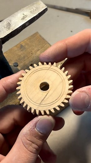 Cutting wooden clock gears on an 18th century machine. #clockmaking #clockmaker #clock #history #trade #asmr #arts | Tom Vaughn