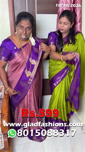 Diwali Mega Sale🔥 Just Rs. 599 Only Virangana Soft Binny Silk Saree🔥Hurry & Buy Now