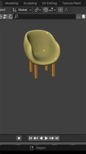 blender chair 3D modelling #blender with jageer#