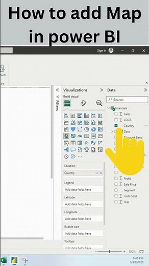 How to add Map in power BI | Power BI Tutorial for Beginners
