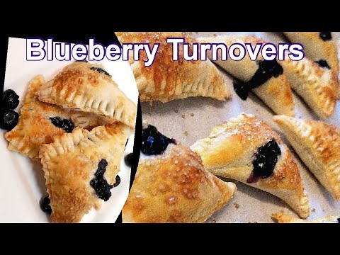 Quick and Easy Blueberry Turnovers Puff Pastry / Blueberry Pie Filling Recipe
