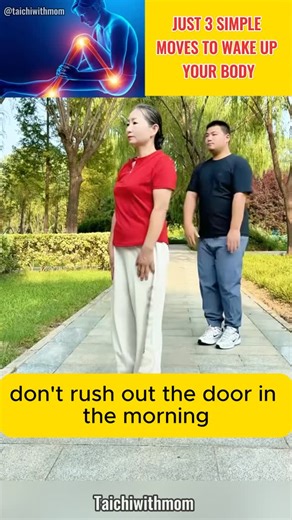 TaiChi With Mom on Instagram: "Do a little exercise in the morning — your waist and legs will feel relaxed and light all day long 💪✨ #WaistLegWorkout #MorningExercise #HomeWorkout #FitnessMotivation #HealthyLifestyle"