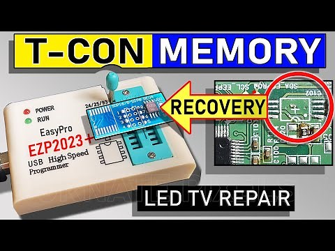 LED TV Has No Display But Backlight Is OK? Fix Black Screen With EEPROM Programming Using EZP2023+