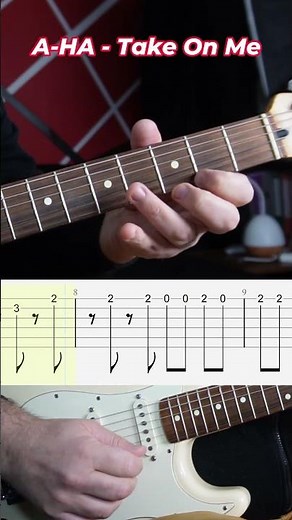#Tutorial a-ha - Take On Me Guitar lead intro #guitar #guitarlesson #guitartutorial