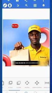 Food Delivery Poster Design In Pixellab