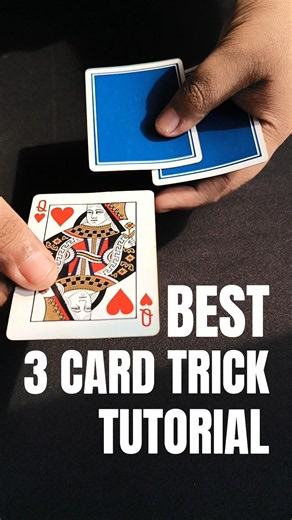 LEARNT THIS EASY 3 CARDS TRICK TUTORIAL FOR BEGINNERS