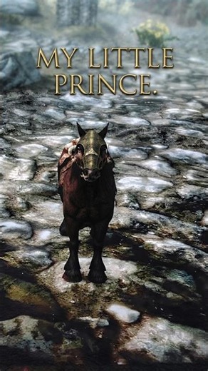 SKYRIM. JUST A TINY HORSE. MY LITTLE PRINCE MOD. #skyrim #mods #games