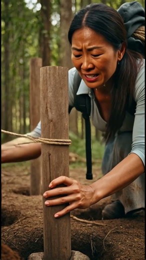 Solo Girl Building a Forest Cabin | ASMR Woodworking 🌲