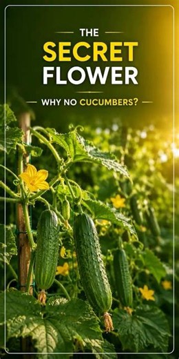 Cucumber Flowers But NO Fruit? Do THIS Today #gardeningtips #plants #garden #cucumber