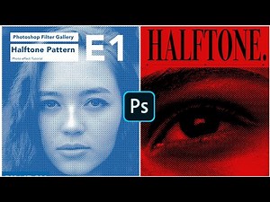 Filter Gallery Halftone Pattern Photoshop | Episode 1 | Filter gallery, blending option, Torn Edges
