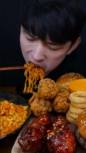 Asmr Spicy Korean Noodles Eating Sound