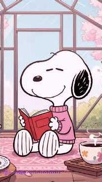 Snoopy’s Warm Spring Greenhouse 🌿📖 #snoopylofi #lofi #shortvideo