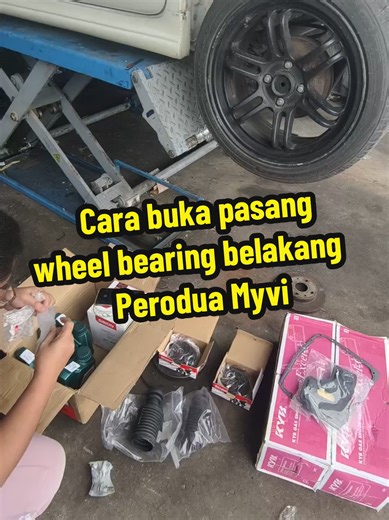 Cara Pasang Wheel Bearing Myvi di A-win Autoworkshop
