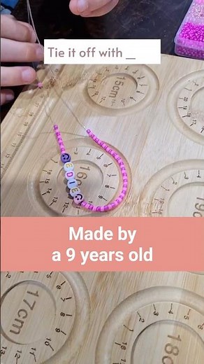 Easy DIY Thoughtful gift DIY How to make a name bead bracelet at home Beginner Craft Tutorial beads