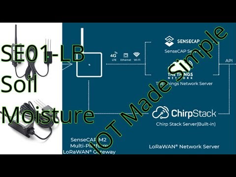 Monitor Soil Wirelessly from 12 Miles Away! | Dragino SE01-LB LoRaWAN Sensor Demo