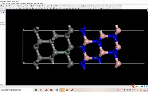 Materials Studio建立界面多层结构