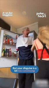 What a prank... 😂 #misdirection #comedy #fridge #snacktime | Poke My Heart