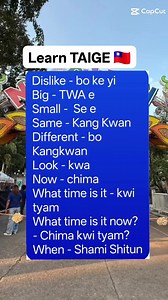 419 reactions · 85 shares | What time is it in TAIGE. #taige #taigi #taiwan | Tin Speaking | Facebook