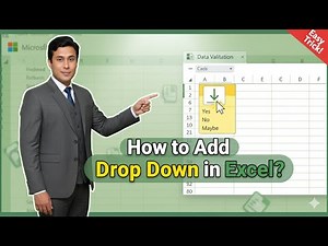 How to Add Drop Down in Excel?