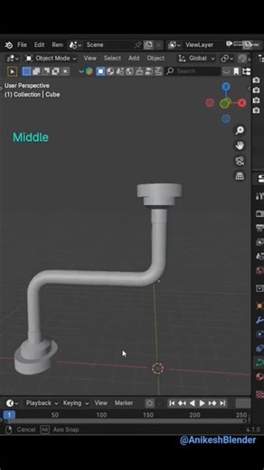 How to Setup Pipe in Blender in 1 minute : blender tutorial