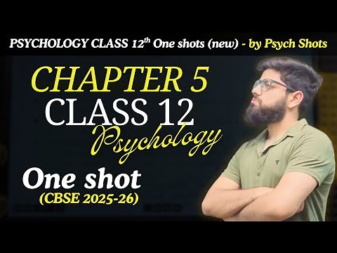 Chapter 5 : Therapeutic Approaches | Psychology Class 12 | One Shot (CBSE 2026-27) | Psych Shots