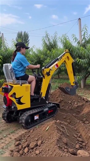 Mini excavator for construction projects: powerful and highly efficient. #digger #excavator
