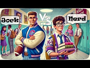 Jock vs. Nerd: The Ultimate School Showdown! 😂💥#jocks #nerd #funnyvideo