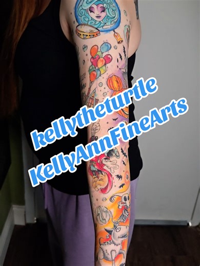 Can you find all the hidden mickeys? Completely healed sleeve #disney #tattoo #magical #hidden #bakersfield