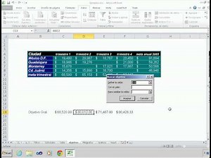 Usar Buscar objetivo para encontrar el resultado deseado mediante el ajuste de un valor de entrada