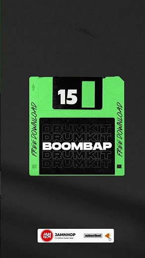 (Free) Boom Bap Drum Kit 15 #boombap #drumkit #freedownload #freedrumkit #hiphopdrums #jamnhop
