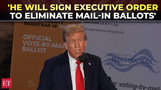 1.9K views · 14 reactions | 'It's the biggest #fraud': #Trump vows to end mail-in #ballots, #voting machines ahead of 2026 midterms ️ https://tinyurl.com/2yt6ayae | The Economic Times | Facebook