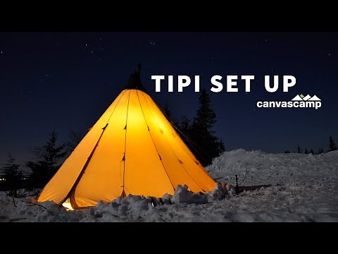 How to Pitch a Tipi | Single Pole | Set Up Instructions | CanvasCamp