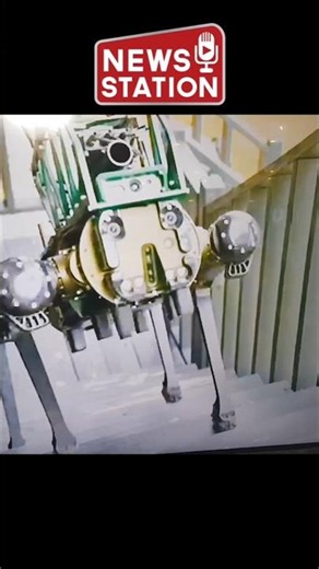 AeroArc Robotic Mule Showcases India’s Defense AI Power at Summit 2026 ‪@NewsStation‬