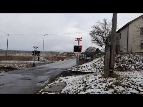 železniční přejezd AŽD 97 Luby u Klatov czech railway crossing 2026.