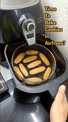 Cookies in airfryer need how much time? #shortsfeed