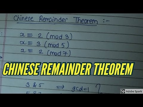 Chinese Remainder Theorem | Easy conceptual method | Cryptography and Network Security