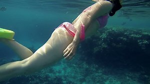 Woman Swimming Towards Sea Corals Stock Footage Video (100% Royalty-free) 4600355 | Shutterstock