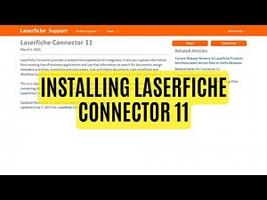 How-to Install Laserfiche Connector 11