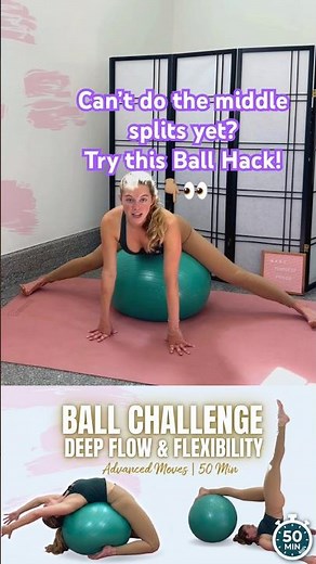 Unlock Your Middle Splits (step by step yoga hack) #flexibility #stretching