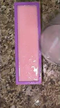 Soap Making: Glycerin Soap with pink mica and titanium dioxide.