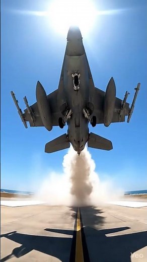 F-16 Fighting Falcon Afterburner Takeoff | Coastal Airbase Jet Launch