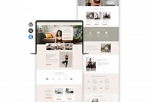 Vigor: Health & Wellness Wordpress Website Template, Fitness Website, Personal Fitness Trainer, Yoga Instructor, Elementor Website Template - Etsy